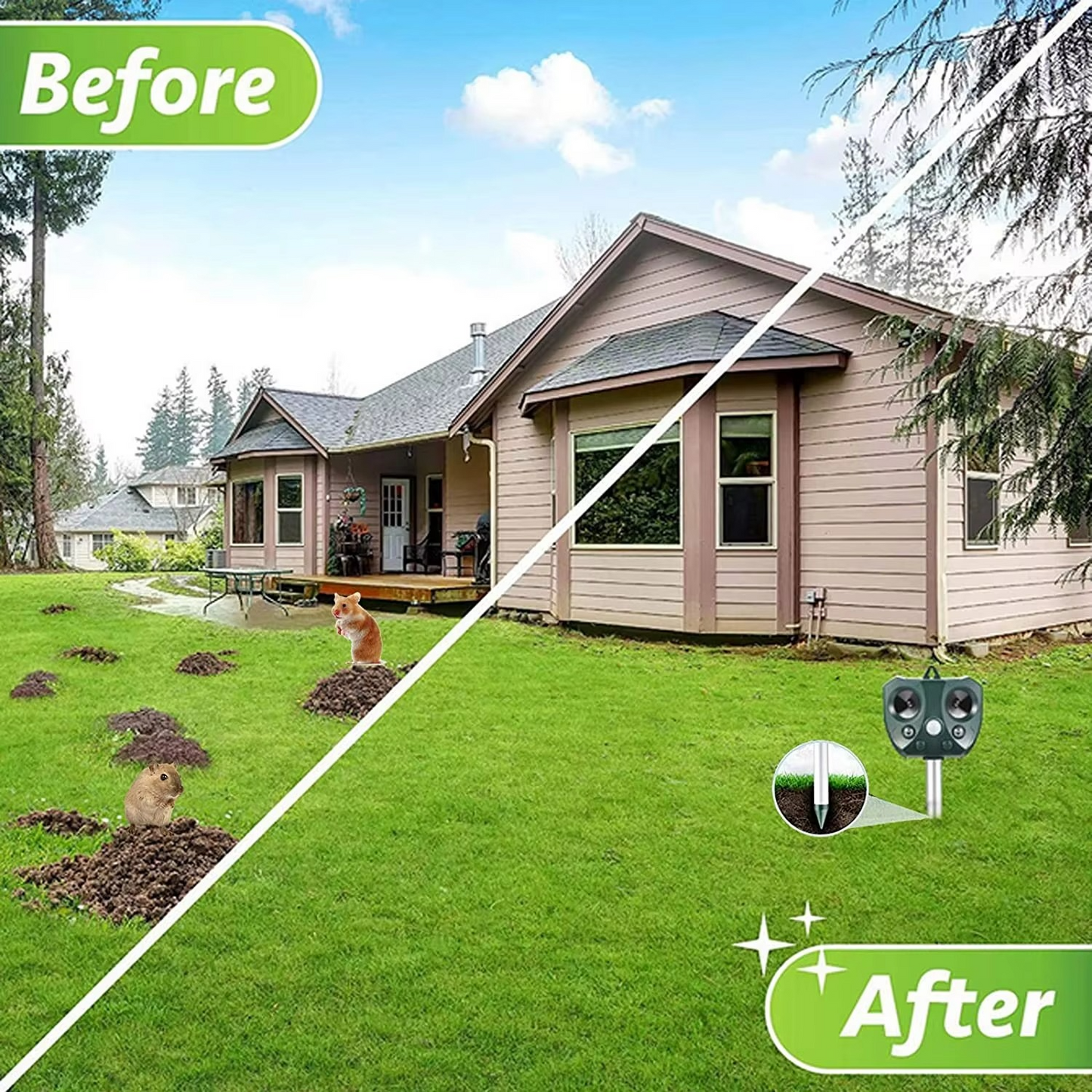 Eco-Friendly Solar Animal Deterrent for Your Garden