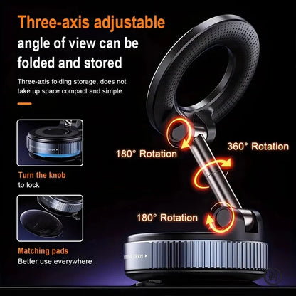 360-Degree Air Vent Phone Holder – Universal Magnetic Car Mount for Smartphones