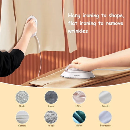 Portable Iron with Quick Heat Technology & Collapsible Handle
