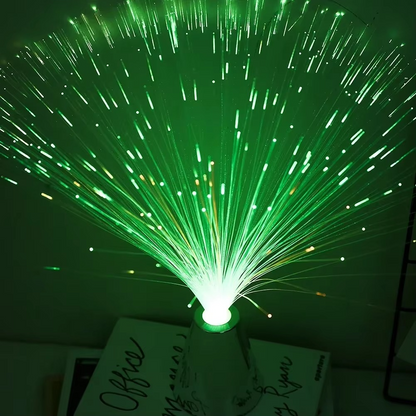 LED Starlight Lamp with Seven Color Options and Fiber Optic Design