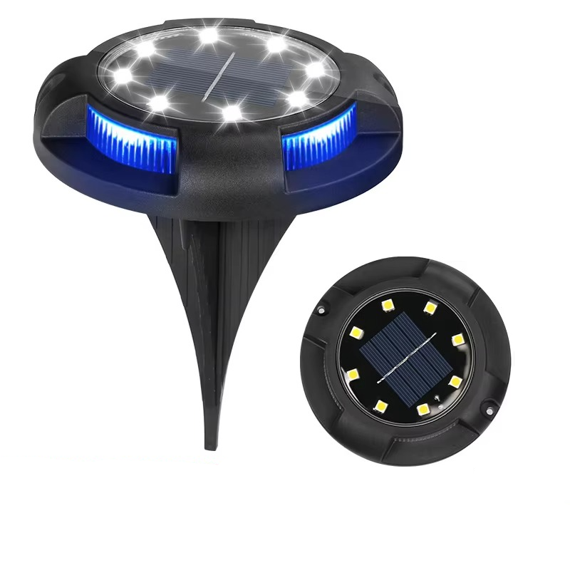 Waterproof Solar Ground Lights with Color-Changing Feature and Sensor