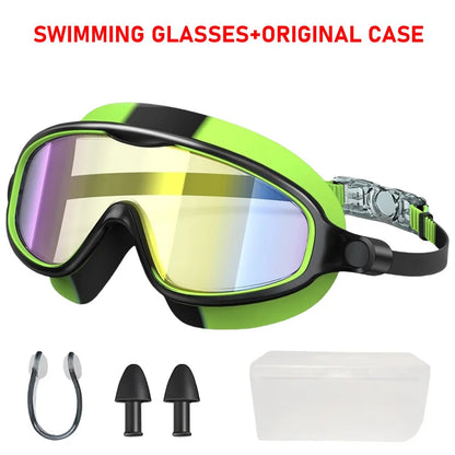 Swimming Goggles for Kids - Anti-Fog, Wide View, UV Protection, Ages 3-15