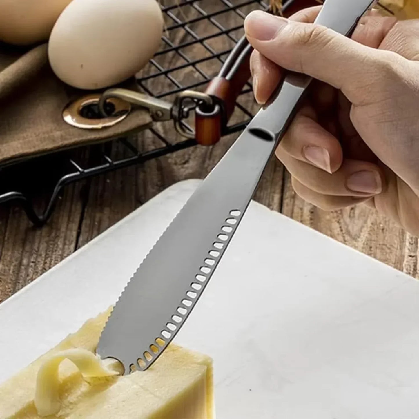Adjustable Stainless Steel Cheese Cutter for Perfect Slices