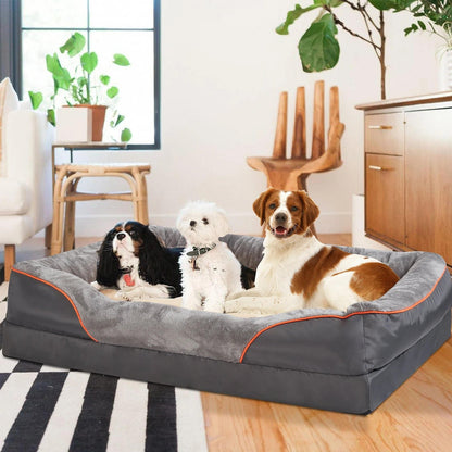 Comfort Haven Orthopedic Dog Bed with Washable Cover