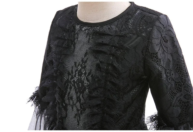 Majestic Villainess Costume Dress for Girls, Ages 4-6