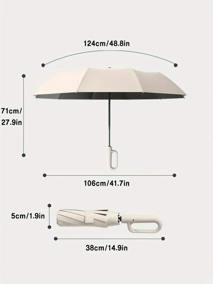 Portable Umbrella with Instant Open Mechanism and Storm-Resistant Design