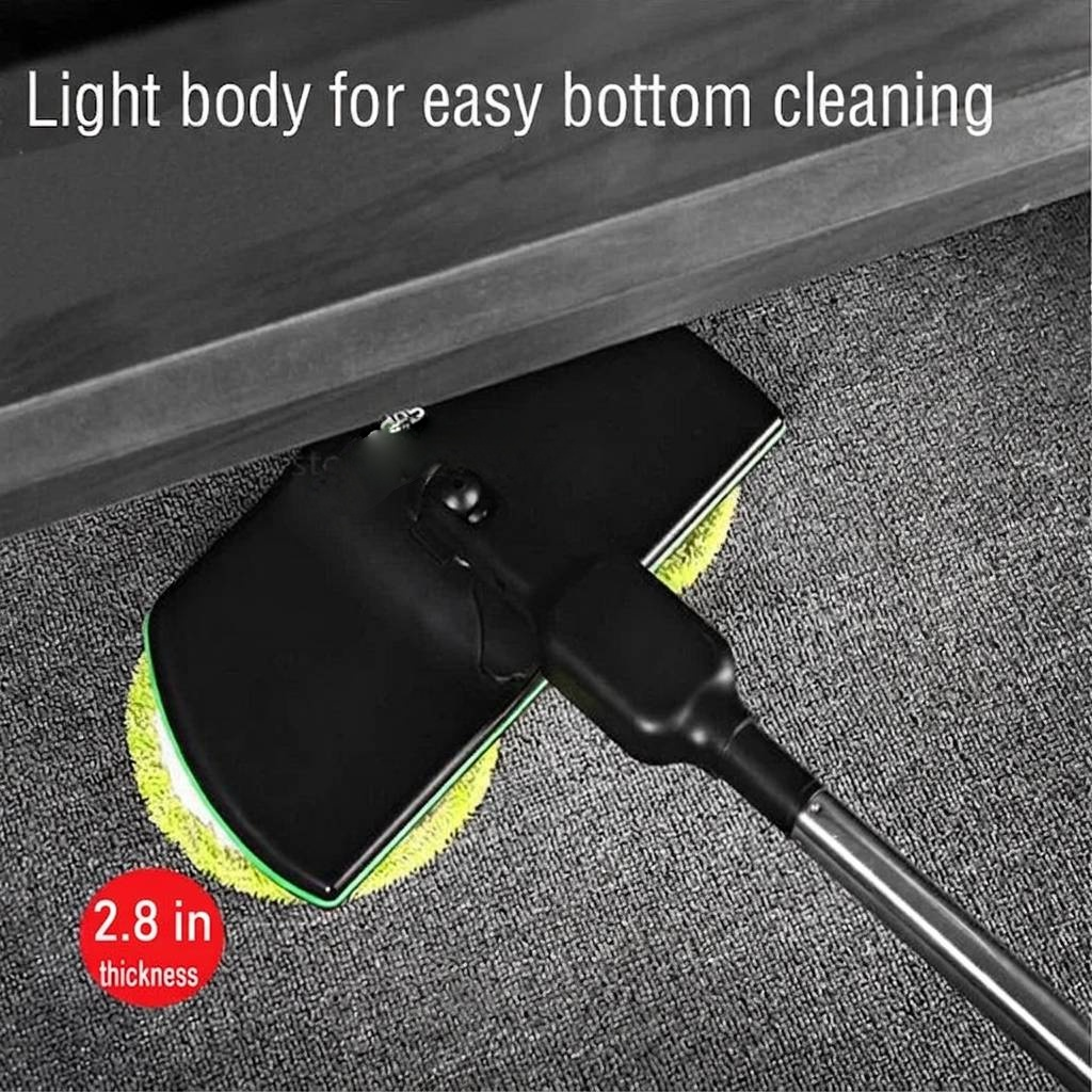 Dual Motor Electric Mop with Adjustable Handle, 40-50 Minutes Operation