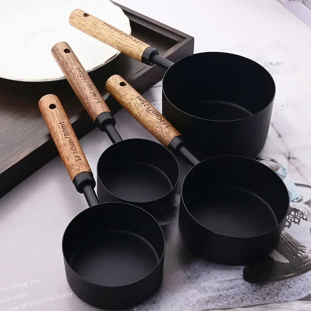 Precision Measuring Set with Wooden Handles – 8-Piece Collection