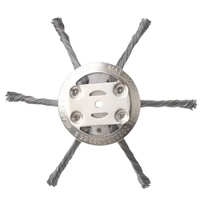 Durable Steel Wire Brush Head for Effective Cleaning and Trimming