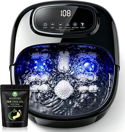 Electric Foot Spa Soaking Tub with Ozone - Massager and Temp Control