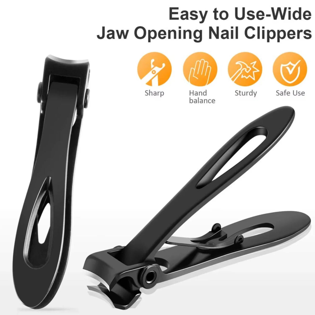 Heavy-Duty Nail Clippers for Thick Toenails - Extra Wide Design