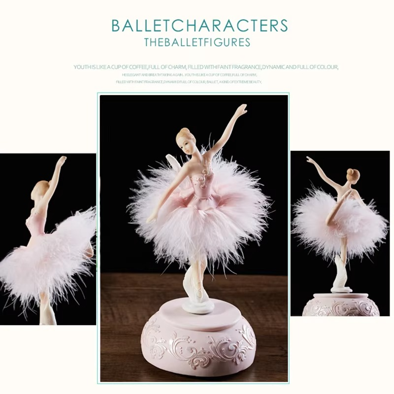 Enchanting Ballet Music Box with Elegant Figurine