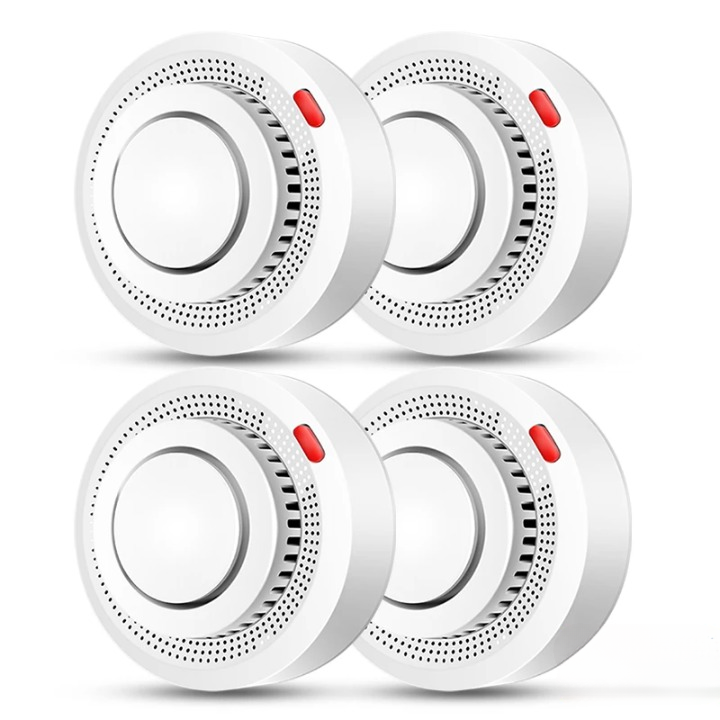 Smart WiFi Smoke Alarm with 85dB Siren & Mobile Notifications – Dual Mode Safety