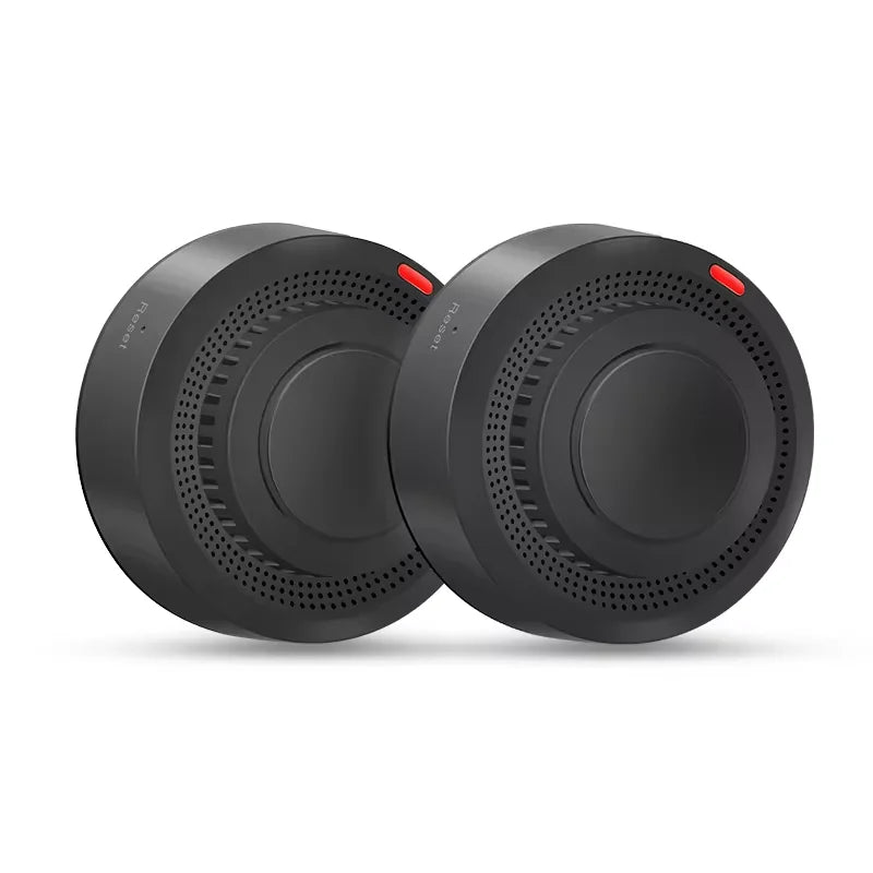 Smart WiFi Smoke and Fire Detector with 85dB Alarm – Compact Home Safety