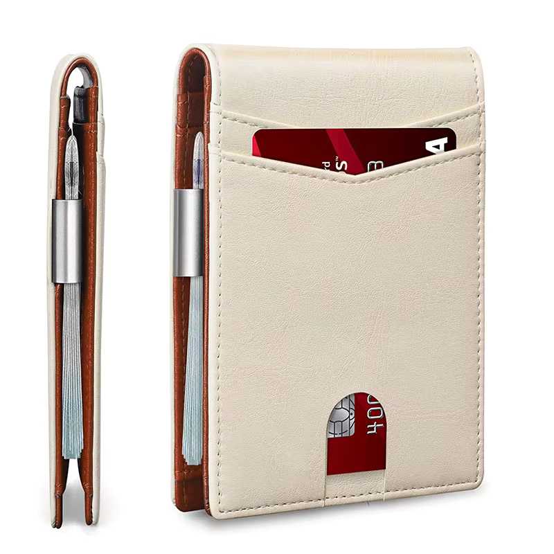 Men's Compact Leather Wallet with RFID Protection – Ultra-Slim Design