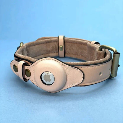Eco-Friendly Leather Dog Collar – Waterproof Design for Comfortable Tracking