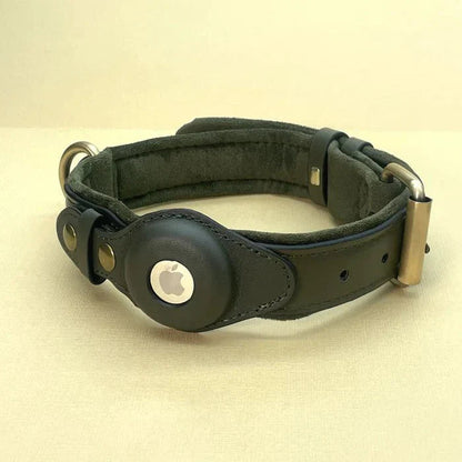 Eco-Friendly Leather Dog Collar – Waterproof Design for Comfortable Tracking