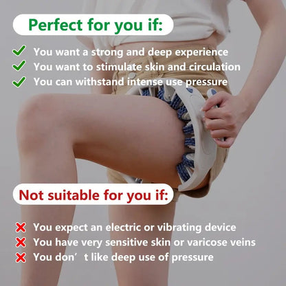 360° Deep-Tissue Massage Roller for Cellulite Relief – Customizable Design