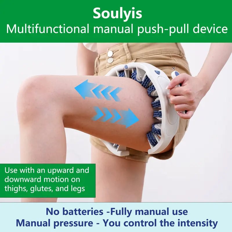 360° Deep-Tissue Massage Roller for Cellulite Relief – Customizable Design
