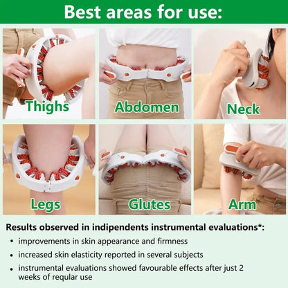 360° Deep Tissue Massage Roller for Cellulite - Portable Home Use