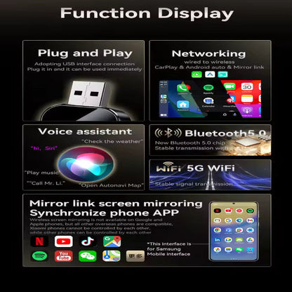 Seamless Wireless Car Adapter for Music and Navigation