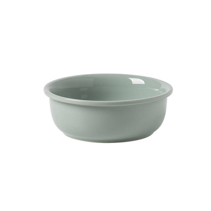 Elevated Ceramic Cat Dish with Customizable Oak Stand