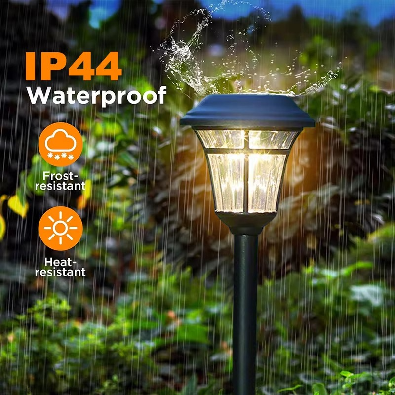 Waterproof Solar Ground Light with Dusk-to-Dawn Auto Sensor