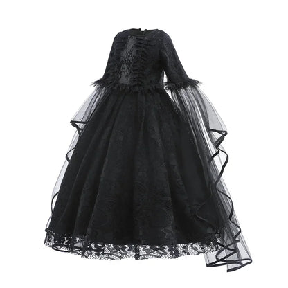 Majestic Villainess Costume Dress for Girls, Ages 4-6