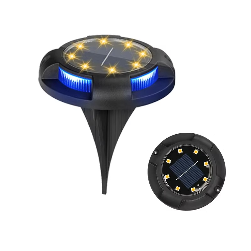 Waterproof Solar Ground Lights with Color-Changing Feature and Sensor