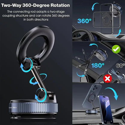 360-Degree Air Vent Phone Holder – Universal Magnetic Car Mount for Smartphones