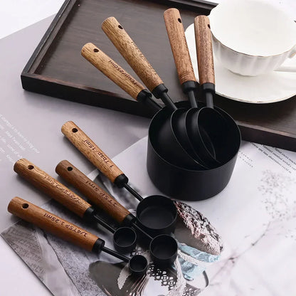 Precision Measuring Set with Wooden Handles – 8-Piece Collection