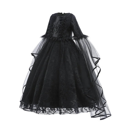 Majestic Villainess Costume Dress for Girls, Ages 4-6