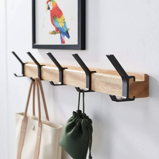 Adjustable Hook Coat Rack for Wall – Chic Entryway Organizer