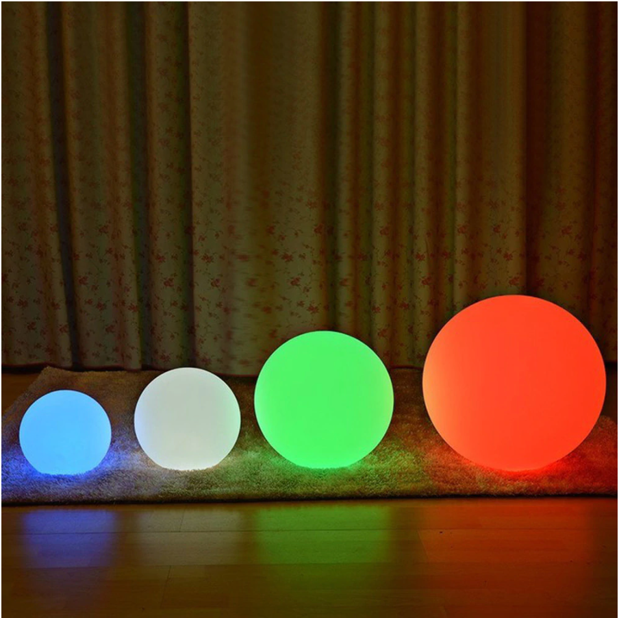 Versatile Color-Adjustable Orb Lamp with Remote Control