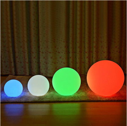 Versatile Color-Adjustable Orb Lamp with Remote Control