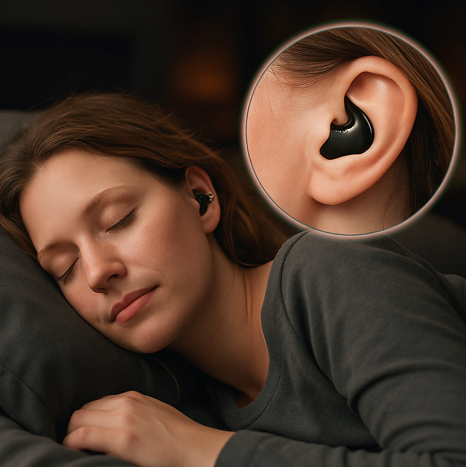 Bluetooth 5.3 Sleep Earbuds - Wireless In-Ear Headphones with Dual Noise Canceling and IPX5 Waterproof Rating