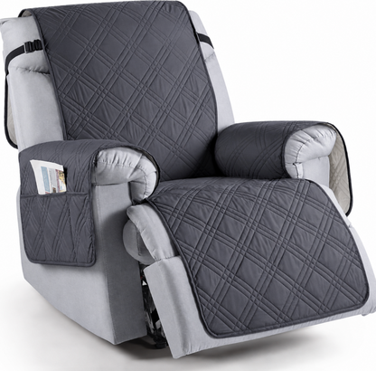 Microfiber Pet Protector for Recliner Chair, Waterproof with Side Pockets