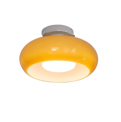 Round Ceiling Lamp in Art Deco Style