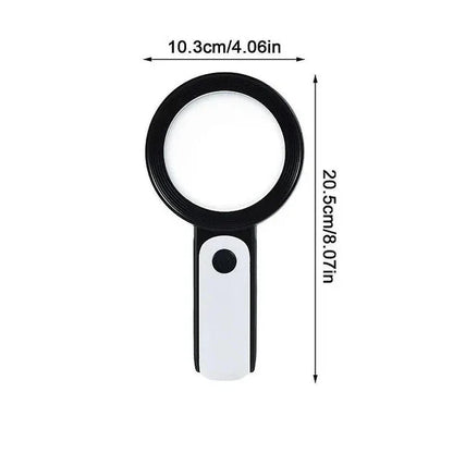 30X Magnifying Lens with 18 Integrated Lights and Adjustable Settings