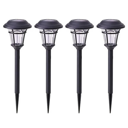 Waterproof Solar Ground Light with Dusk-to-Dawn Auto Sensor