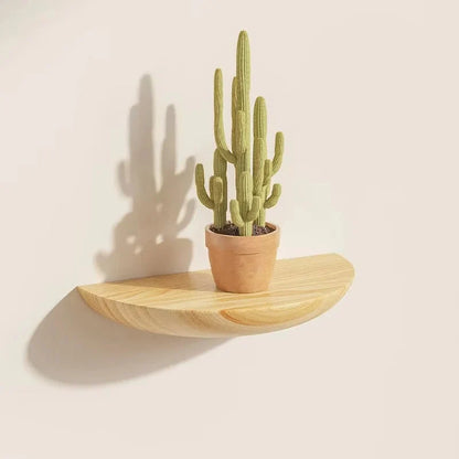 Sleek Half-Moon Wall Shelf for Stylish Home Organization