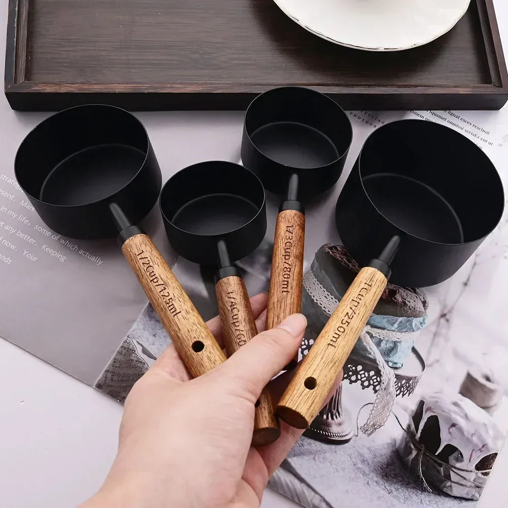 Precision Measuring Set with Wooden Handles – 8-Piece Collection