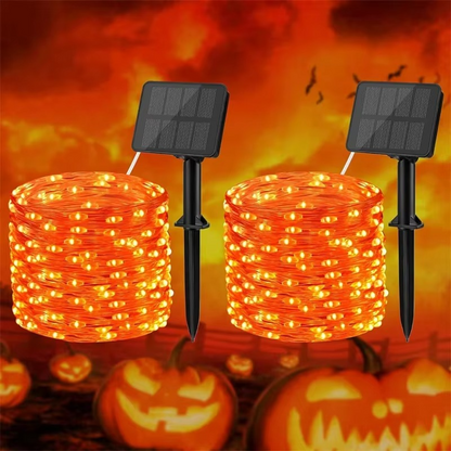 LED Garden Lights with Solar Power, Flexible Copper Wire & Auto Sensor