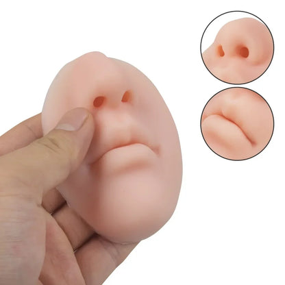Comical Nose Shaped Soap Dispenser with Adhesive Mount