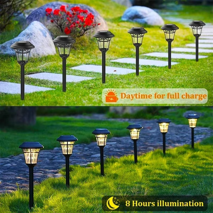 Waterproof Solar Ground Light with Dusk-to-Dawn Auto Sensor