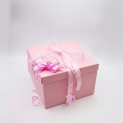 Customizable Memory Surprise Box with Four-Panel Design