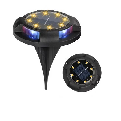 Waterproof Solar Ground Lights with Color-Changing Feature and Sensor