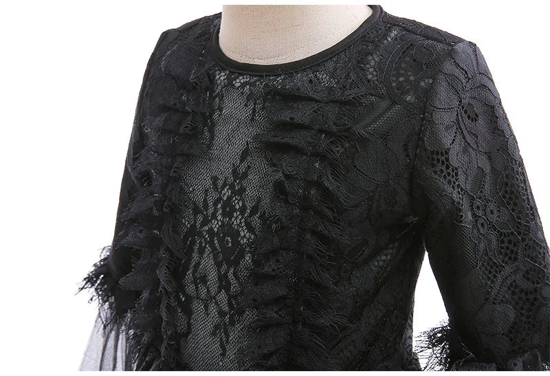 Majestic Villainess Costume Dress for Girls, Ages 4-6