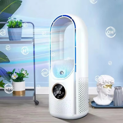 Sleek Bladeless Portable Air Cooler for Home and Office