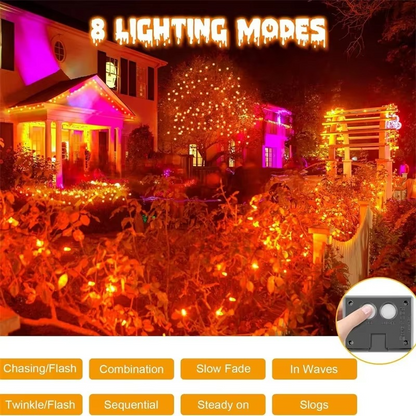 LED Garden Lights with Solar Power, Flexible Copper Wire & Auto Sensor